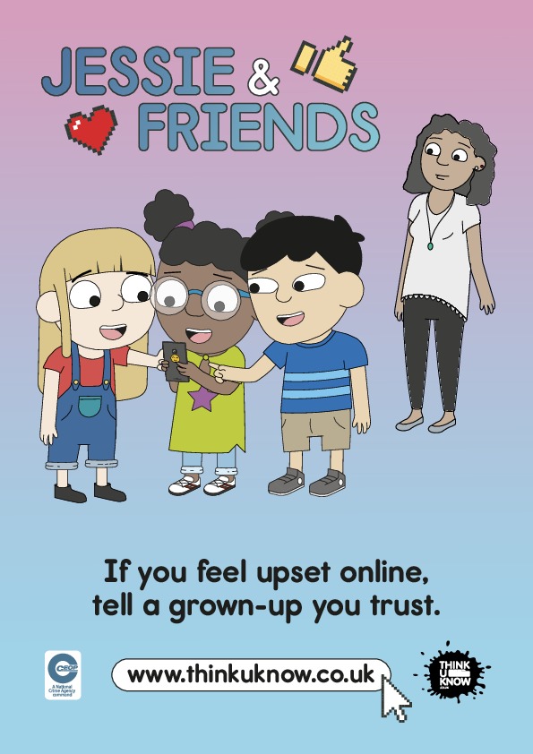 Thinkuknow jessie and friends poster ages 5 and 6