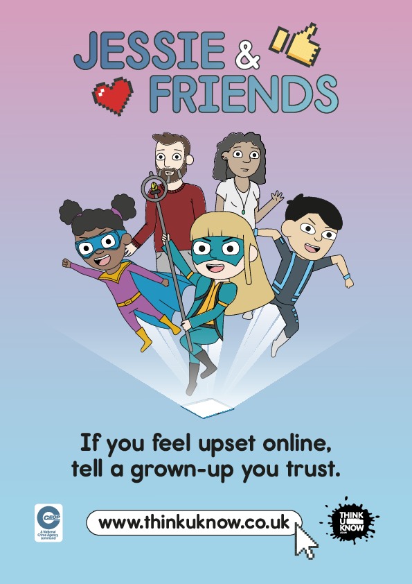 Thinkuknow jessie and friends poster ages 6 and 7